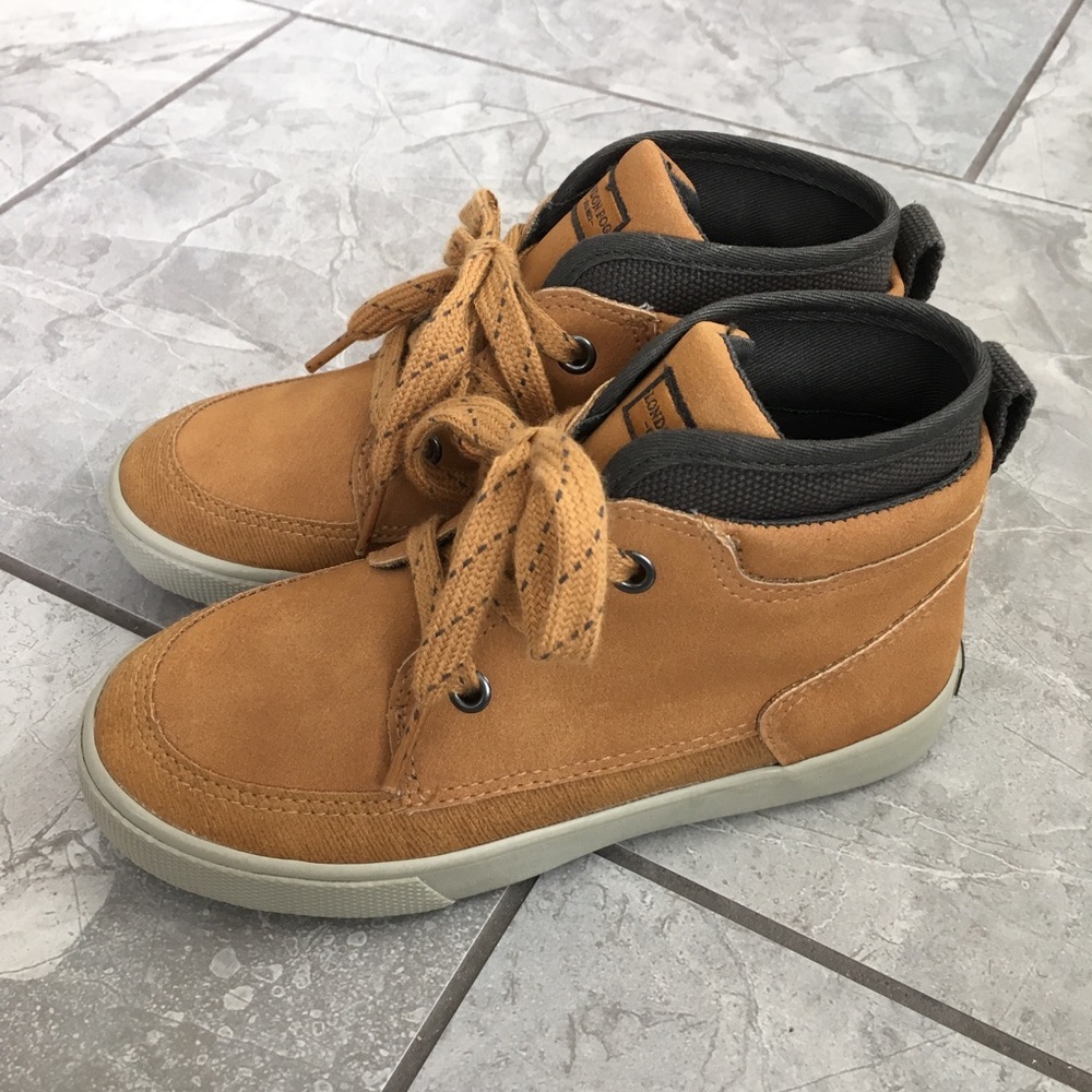 Tan Suede Lace-Up Boots by London Fog Never Worn